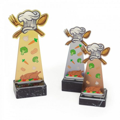 Akril díj - főzőverseny - ezüst