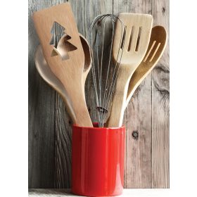 Bambusz fakanál - karácsonyfa kivágással - gravírozva