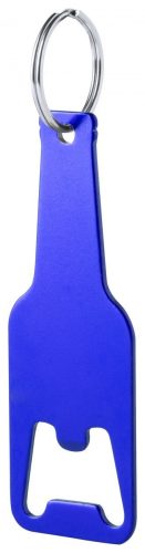 Kulcstartó - palack - kék - gravírozva