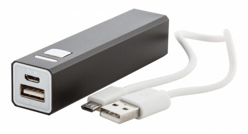 USB Power Bank - fekete - gravírozva