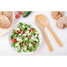 Salátás tálalókanál szett - gravírozva