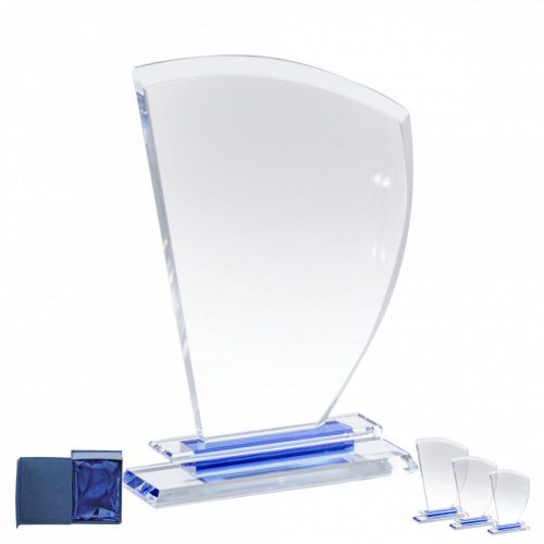 Üvegdíj CR205 - 18 cm - gravírozva