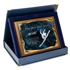 Plakett szett - kék/arany - gravírozva